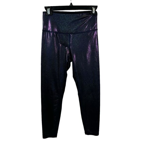 Zyia Lux Ladies Twilight Blue Cropped‎ High Rise Leggings Size 4 - Picture 2 of 11